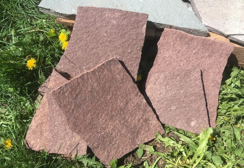 Плитняк лемезит бордовый для цоколя 1,5-2 см купить в Новой Ляле