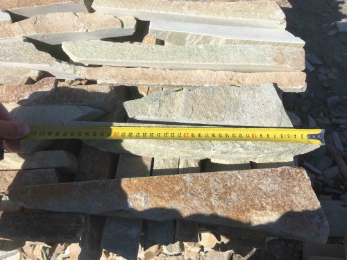 Горбушка златолит золотистый для облицовки купить в Новой Ляле