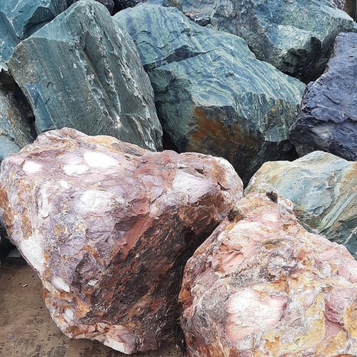 Ландшафтные глыбы красно-фиолетовые 200-1000 килограмм купить в Новой Ляле